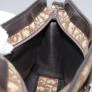 Christian Dior Trotter Canvas Shoulder Bag Gold Brown Auth 111398-18