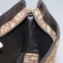 Christian Dior Trotter Canvas Shoulder Bag Gold Brown Auth 111398-19