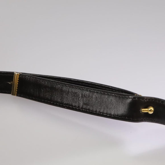 Christian Dior Trotter Canvas Shoulder Bag Gold Brown Auth 111398