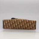 Christian Dior Trotter Canvas Shoulder Bag Gold Brown Auth 111398-5