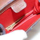 CELINE Shoulder Bag Canvas Leather Gold Brown Auth 111407-11