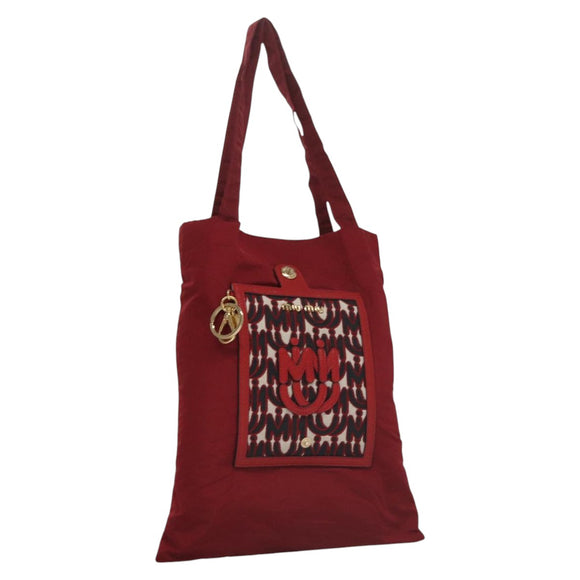 Miu Miu Folding Type Tote Bag Nylon Red Auth 111415V