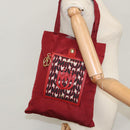 Miu Miu Folding Type Tote Bag Nylon Red Auth 111415V-23