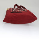 Miu Miu Folding Type Tote Bag Nylon Red Auth 111415V-5