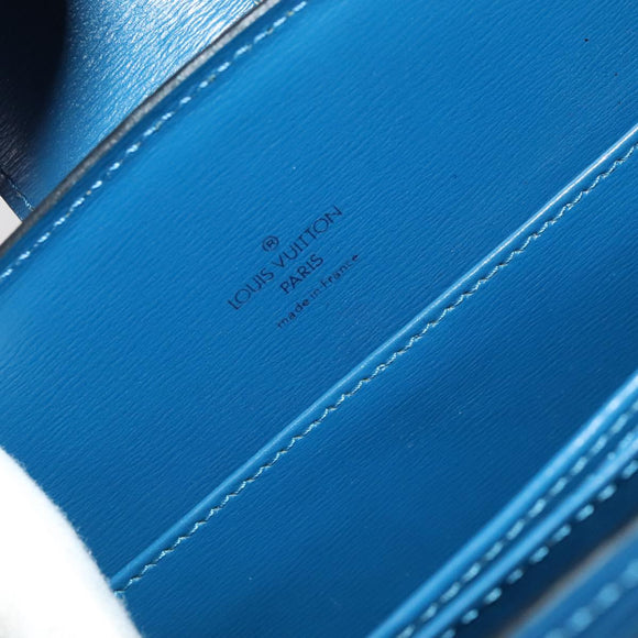 LOUIS VUITTON Epi Capuchin Shoulder Bag Blue M52345 LV Auth 111419