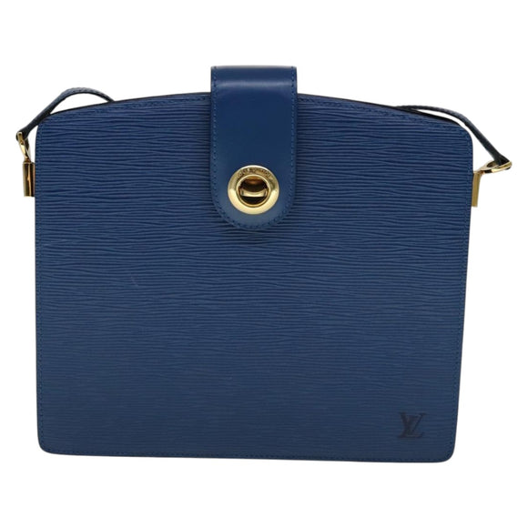 LOUIS VUITTON Epi Capuchin Shoulder Bag Blue M52345 LV Auth 111419
