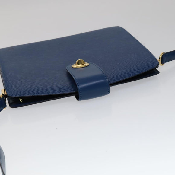LOUIS VUITTON Epi Capuchin Shoulder Bag Blue M52345 LV Auth 111419