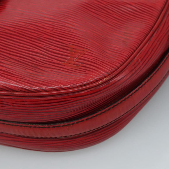 LOUIS VUITTON Epi Jeune Fille MM Shoulder Bag Red M52157 LV Auth 111421