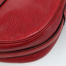 LOUIS VUITTON Epi Jeune Fille MM Shoulder Bag Red M52157 LV Auth 111421-15