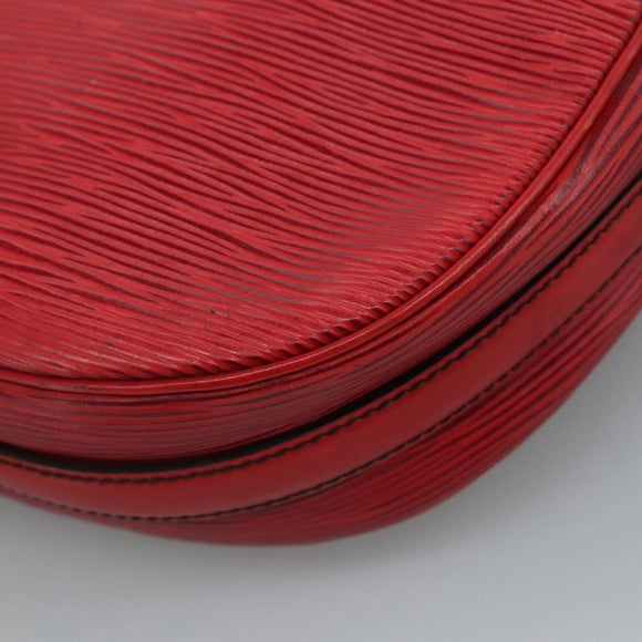 LOUIS VUITTON Epi Jeune Fille MM Shoulder Bag Red M52157 LV Auth 111421