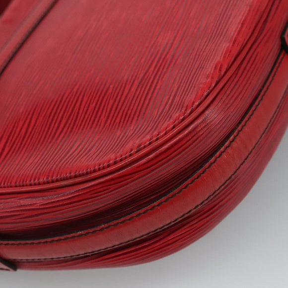 LOUIS VUITTON Epi Jeune Fille MM Shoulder Bag Red M52157 LV Auth 111421