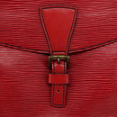 LOUIS VUITTON Epi Jeune Fille MM Shoulder Bag Red M52157 LV Auth 111421-17