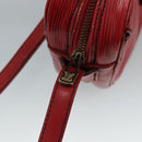LOUIS VUITTON Epi Jeune Fille MM Shoulder Bag Red M52157 LV Auth 111421-10
