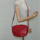 LOUIS VUITTON Epi Jeune Fille MM Shoulder Bag Red M52157 LV Auth 111421-23