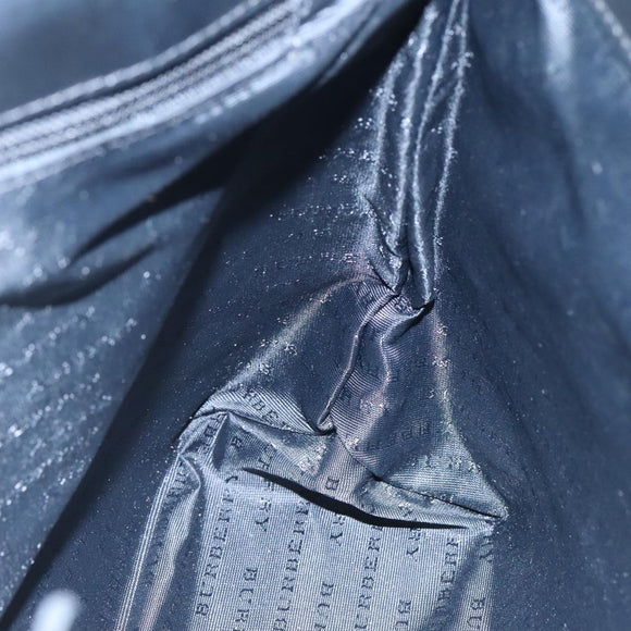 BURBERRY Nova Check Hand Bag PVC Beige Auth 111433