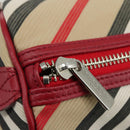 BURBERRY Blue Label Nova Check Hand Bag Canvas Beige Auth 111434-10