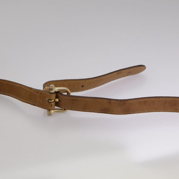 CELINE C Sulky Shoulder Bag PVC Beige Gold Auth 111437