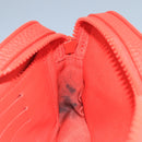 LOUIS VUITTON Monogram Empreinte Pochette Volga Bag Red M53555 LV Auth 111442-11