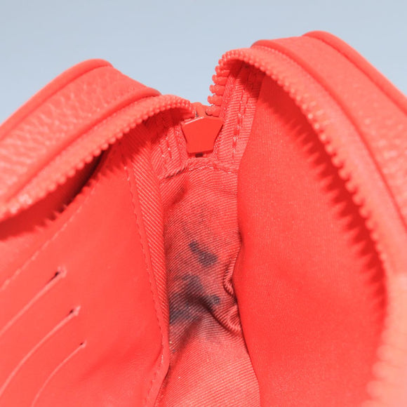 LOUIS VUITTON Monogram Empreinte Pochette Volga Bag Red M53555 LV Auth 111442