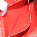 LOUIS VUITTON Monogram Empreinte Pochette Volga Bag Red M53555 LV Auth 111442-20