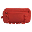 LOUIS VUITTON Monogram Empreinte Pochette Volga Bag Red M53555 LV Auth 111442-13