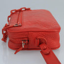 LOUIS VUITTON Monogram Empreinte Pochette Volga Bag Red M53555 LV Auth 111442-4
