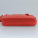 LOUIS VUITTON Monogram Empreinte Pochette Volga Bag Red M53555 LV Auth 111442-6