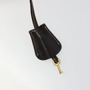 FENDI Zucca Canvas Vanity Pouch Brown Black gold Auth 111462-19