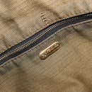 FENDI Zucca Canvas Vanity Pouch Brown Black gold Auth 111462-11