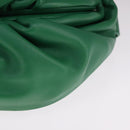 BOTTEGA VENETA Chain Shoulder Bag Leather Green Auth 111467V-14