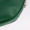 BOTTEGA VENETA Chain Shoulder Bag Leather Green Auth 111467V-16