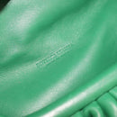 BOTTEGA VENETA Chain Shoulder Bag Leather Green Auth 111467V-17