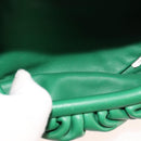 BOTTEGA VENETA Chain Shoulder Bag Leather Green Auth 111467V-11