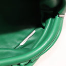 BOTTEGA VENETA Chain Shoulder Bag Leather Green Auth 111467V-18