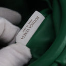 BOTTEGA VENETA Chain Shoulder Bag Leather Green Auth 111467V-20