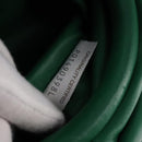 BOTTEGA VENETA Chain Shoulder Bag Leather Green Auth 111467V-12
