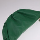 BOTTEGA VENETA Chain Shoulder Bag Leather Green Auth 111467V-6