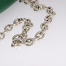 BOTTEGA VENETA Chain Shoulder Bag Leather Green Auth 111467V-7