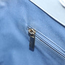 Salvatore Ferragamo Gancini Hand Bag Wicker White Auth 111468-21