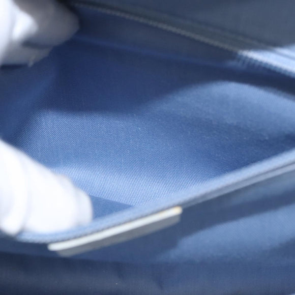 Salvatore Ferragamo Gancini Hand Bag Wicker White Auth 111468