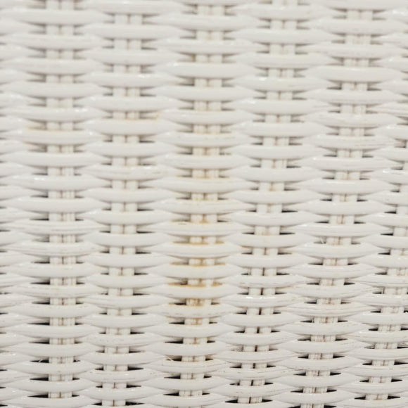 Salvatore Ferragamo Gancini Hand Bag Wicker White Auth 111468