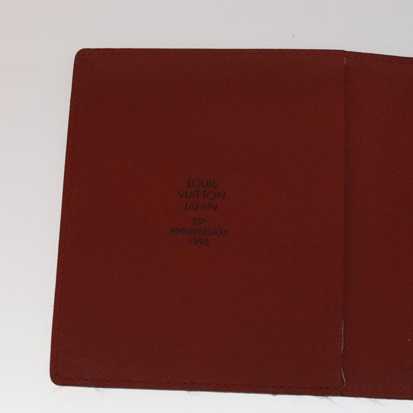 LOUIS VUITTON Damier CD Case Japan 20th Anniversary Only M99074 Auth 111471V