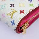 LOUIS VUITTON Monogram Multicolor Portefeuille Lou White M14093 LV Auth 111487SV-16