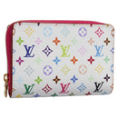 LOUIS VUITTON Monogram Multicolor Portefeuille Lou White M14093 LV Auth 111487SV-1