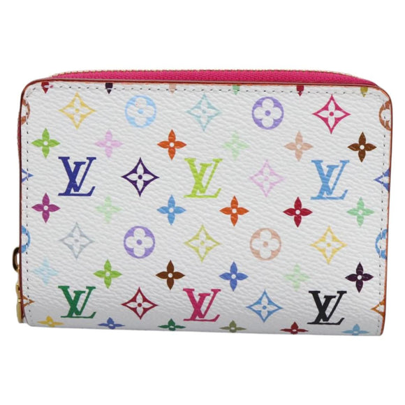 LOUIS VUITTON Monogram Multicolor Portefeuille Lou White M14093 LV Auth 111487SV