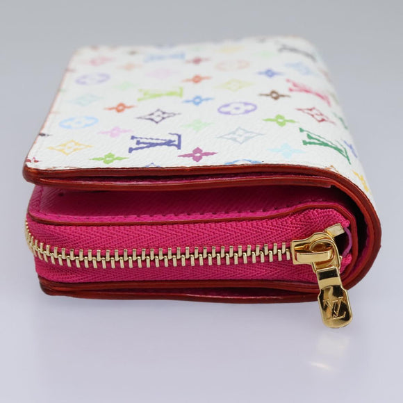 LOUIS VUITTON Monogram Multicolor Portefeuille Lou White M14093 LV Auth 111487SV