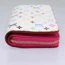 LOUIS VUITTON Monogram Multicolor Portefeuille Lou White M14093 LV Auth 111487SV-4