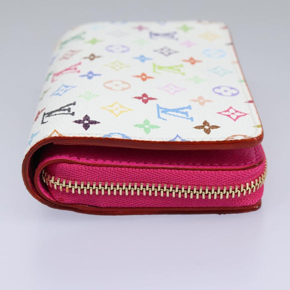 LOUIS VUITTON Monogram Multicolor Portefeuille Lou White M14093 LV Auth 111487SV