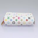 LOUIS VUITTON Monogram Multicolor Portefeuille Lou White M14093 LV Auth 111487SV-6