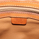 CELINE Macadam Canvas Shoulder Bag PVC Leather Gold Brown Auth 111488-19